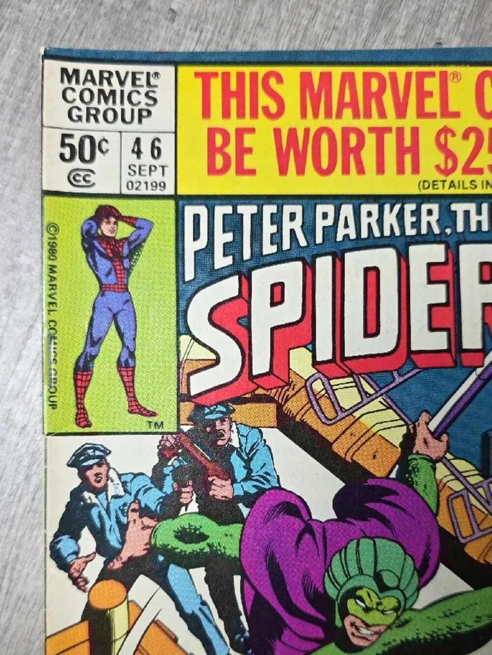 Marvel Spider-Man Comic Cover Poster - Red, Blue, Green